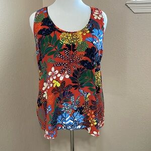 Loft mixed media tank top